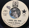 Lloyd W. Williams - Be Mine Tonight b/w I Need You Now - ABC #11195 - Funk