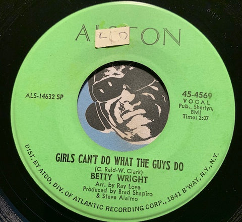 Betty Wright - Girls Can't Do What The Guys Do b/w Sweet Lovin Daddy - Alston #4569 - Northern Soul