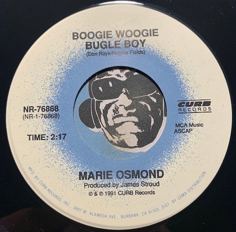 Marie Osmond - Boogie Woogie Bugle Boy b/w Think With Your Heart - Curb #76868 - 90's - Rock n Roll