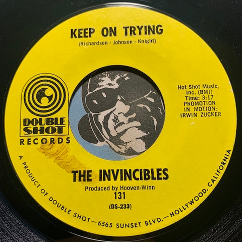 Invincibles - Keep On Trying b/w Nobody - Double Shot #131 - R&B Soul