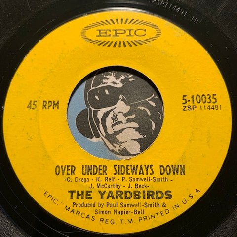 Yardbirds - Over Under Sideways Down b/w Jeff's Boogie - Epic #10035 - Psych Rock