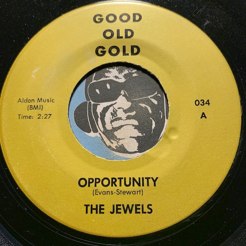 Jewels / Hearts - Opportunity b/w Lonely Nights - Good Old Gold #034 - R&B Soul - Doowop - Northern Soul - East Side Story