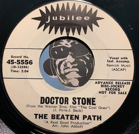 Beaten Path - Doctor Stone b/w Never Never - Jubilee #5556 - Garage Rock