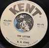 B.B. King - The Letter b/w You Never Know - Kent #391 - R&B Blues - Blues