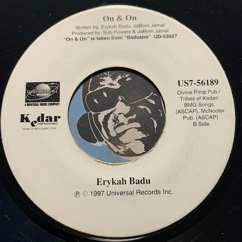 Erykah Badu - Tyrone b/w On & On - Universal #56189 - 90's