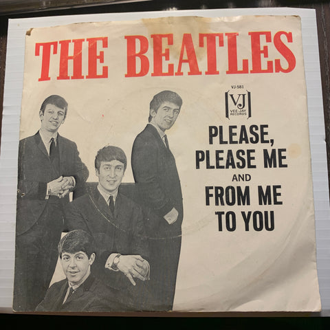 Beatles - Please Please Me b/w From Me To You - Vee Jay #581 - Picture Sleeve - Rock n Roll