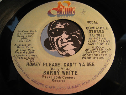Barry White - Honey Please Can't Ya See b/w instrumental - 20th Century #2077 - Modern Soul