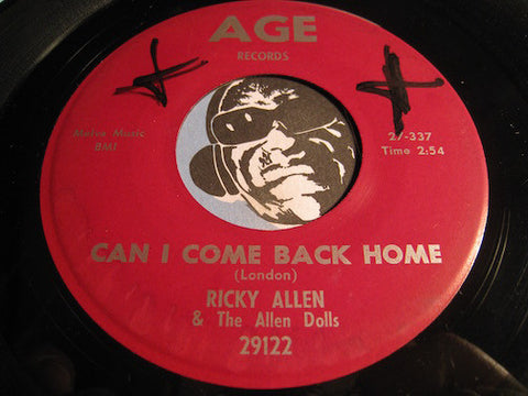 Ricky Allen & Allen Dolls - Can I Come Back Home b/w Eighty Hour Week - Age #29122 - R&B Soul