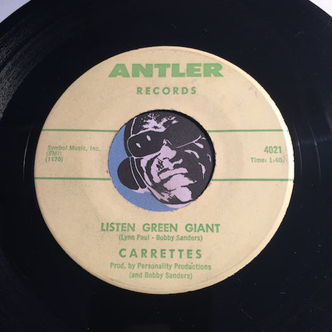 Carrettes - Listen Green Giant b/w Football Freddy - Antler #4021 - R&B Soul