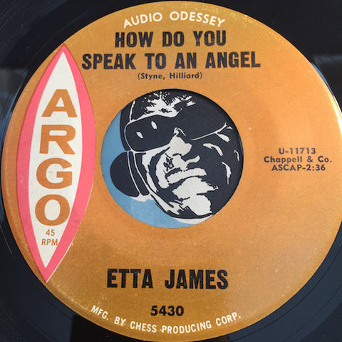 Etta James - How Do You Speak To An Angel b/w Would It Make Any Difference To You - Argo #5430 - R&B