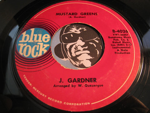J. Gardner - Mustard Greens b/w 99 Plus 1 - Blue Rock #4026 - Jazz Funk