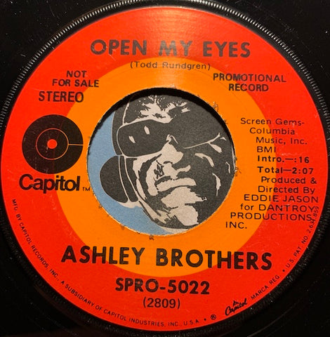 Ashley Brothers - Open My Eyes b/w same - Capitol #5022 - Psych Rock