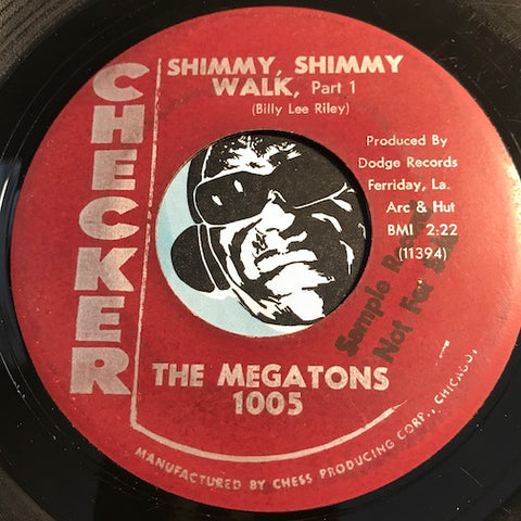 Megatons - Shimmy Shimmy Walk pt.1 b/w pt.2 - Checker #1005 - R&B Mod