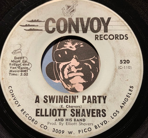 Elliott Shavers - Fool Fool Fool b/w A Swingin Party - Convoy #520 - R&B