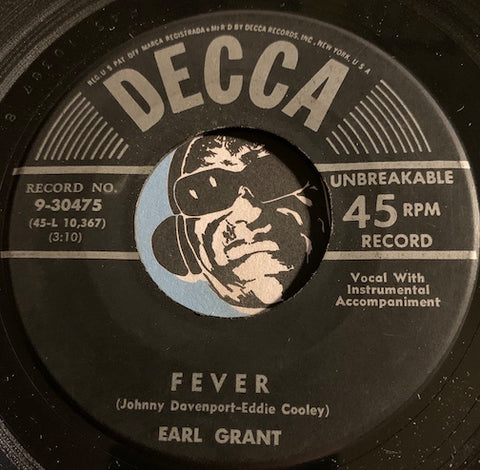 Earl Grant - Fever b/w Malaguena - Decca #30475 - Popcorn Soul