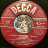 Bing Crosby - That Christmas Feeling - I'd Like To Hitch A Ride With Santa Claus pt.1 b/w The Snowman - That Christmas Feeling - I'd Like To Hitch A Ride With Santa Claus / Concluded - Decca #40181 - Christmas/Holiday - Picture Sleeve