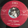 Tony Allen / Tony & Barbara - It Hurts Me So b/w Check Yourself - Dig #104 - Doowop