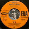 Us - Delicious b/w Love Is Not As Grand - Era #3201 - Garage Rock