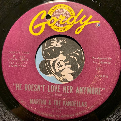 Martha & Vandellas - I'm Ready For Love b/w He Doesn't Love Her Anymore - Gordy #7056 - Northern Soul - Motown