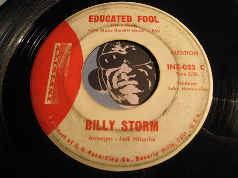 Billy Storm - Educated Fool b/w I Can't Help It - Infinity #023 - Popcorn Soul