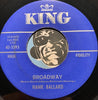 Hank Ballard - Broadway b/w Do You Know How To Twist - King #5593 - Funk - R&B Soul