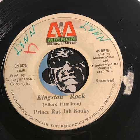 Prince Ras Jah Booky / Alford Hamilton - Kingston Rock b/w Kingston Version - Micron no # - Reggae