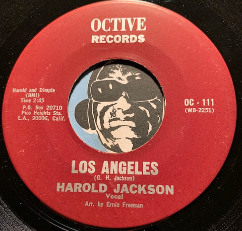 Harold Jackson / Chet Christopher - Los Angeles (vocal) b/w instrumental (featuring Chet Christopher on alto sax) - Octive #111 - Jazz