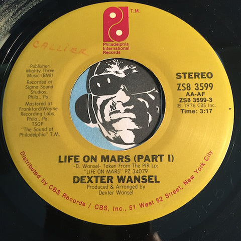Dexter Wansel - Life On Mars pt.1 b/w pt.2 - PIR #3599 - Jazz Funk