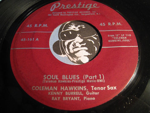 Coleman Hawkins - Soul Blues pt.1 b/w pt.2 - Prestige #161 - Jazz