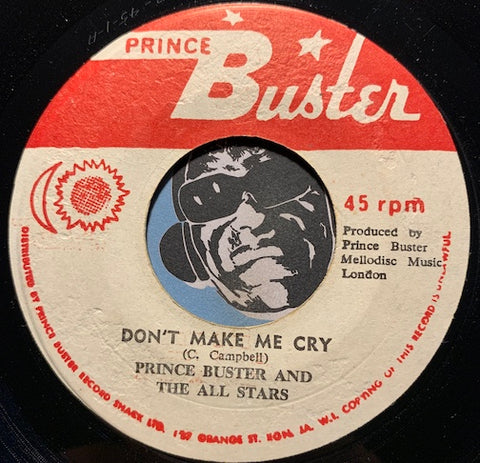 Prince Buster - Don't Make Me Cry b/w Wash Wash - Prince Buster #45 - Reggae