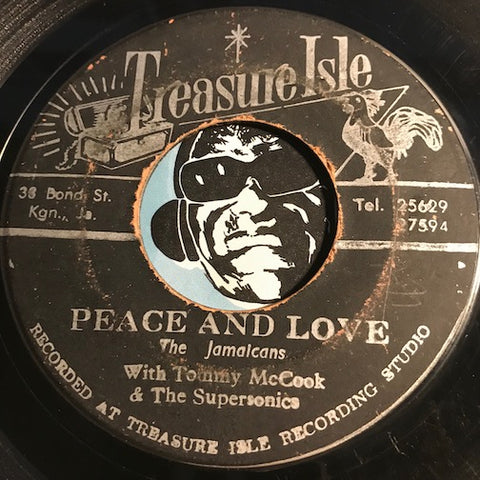Jamaicans / Tommy McCook & Supersonics - Peace And Love b/w Woman Go Home - Treasure Isle #175 - Reggae
