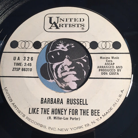Barbara Russell - Like The Honey For The Bee b/w Shake Hands With A Fool - United Artists #326 - Popcorn Soul