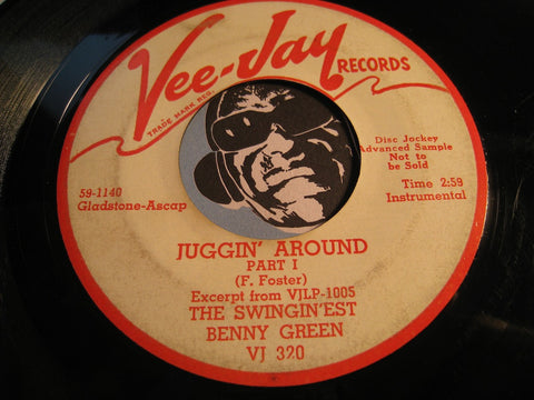 Benny Green - Juggin Around pt.1 b/w pt.2 - Vee Jay #320 - Jazz