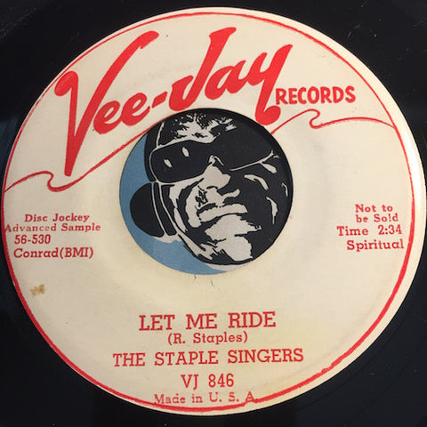 Staple Singers - Let Me Ride b/w I'm Coming Home - Vee Jay #846 - Gospel Soul