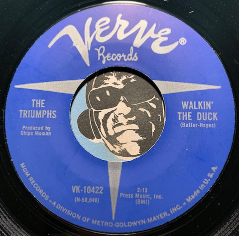 Triumphs - Walkin The Duck b/w Turn Out The Light - Verve #10422 - R&B Mod