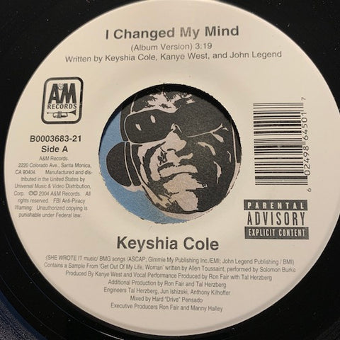 Keyshia Cole - I Changed My Mind b/w same - A&M #0003683 - 2000's