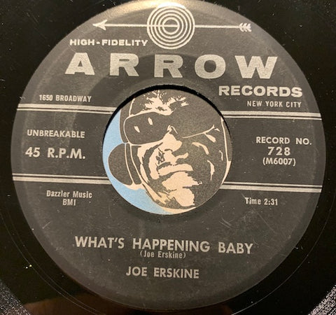 Joe Erskine - What's Happening Baby b/w I Love You So Oh - Arrow #728 - R&B
