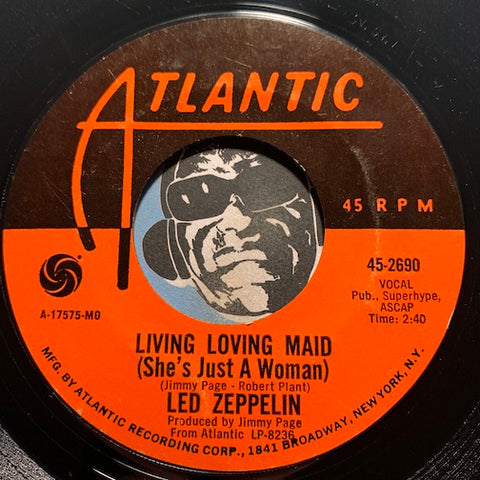 Led Zeppelin - Living Loving Maid (She's Just A Woman) b/w Whole Lotta Love - Atlantic #2690 - Rock n Roll