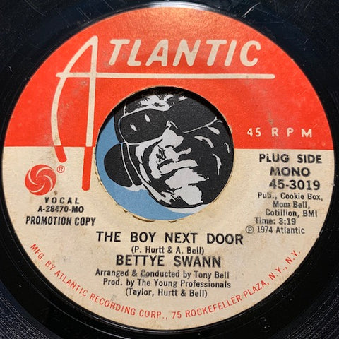 Bettye Swann - The Boy Next Door b/w same - Atlantic #3019 - Funk