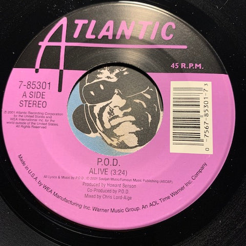 P.O.D. - Alive b/w Youth Of The Nation - Atlantic #85301 - Rock n Roll - 2000's