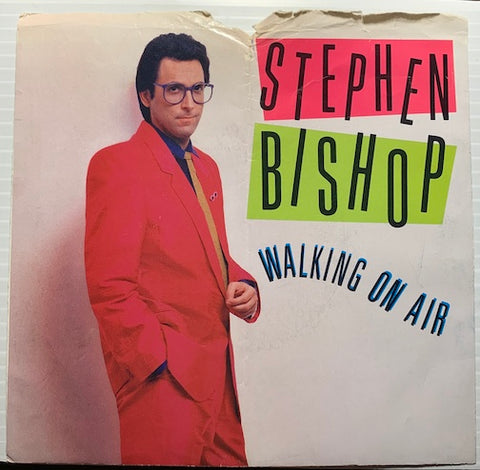 Stephen Bishop - Walking On Air b/w Love On The Outside - Atlantic #88830 - Rock n Roll - 80's - Picture Sleeve
