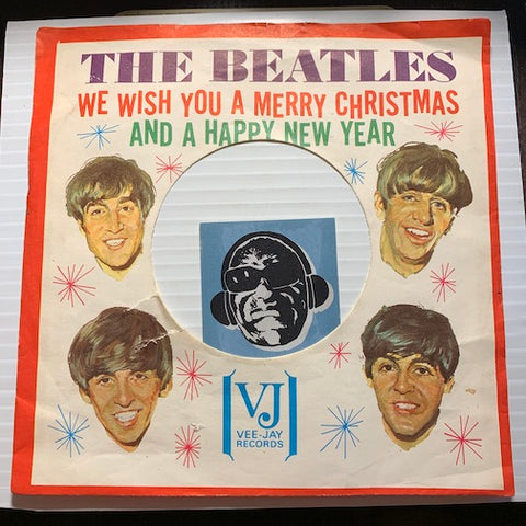 Beatles - We Wish You A Merry Christmas and a Happy New Year - SLEEVE - Vee Jay - Rock n Roll