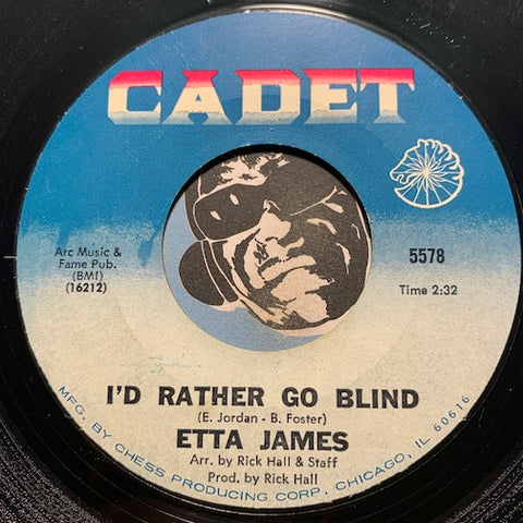 Etta James - I'd Rather Go Blind b/w Tell Mama - Cadet #5578 - Northern Soul