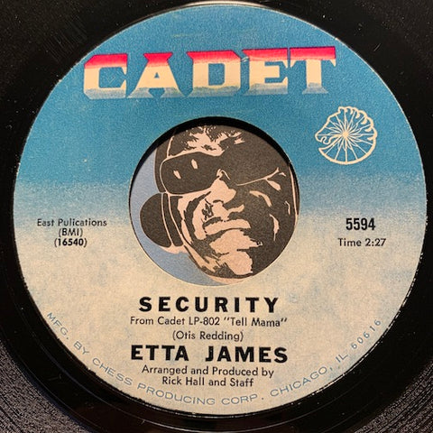 Etta James - Security b/w I'm Gonna Take What He's Got - Cadet #5594 - R&B Soul