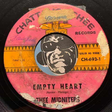Thee Midniters - Empty Heart b/w I Need Someone - Chattahoochee #693 - Chicano Soul - Garage Rock