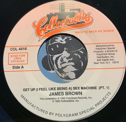 James Brown - Get Up (I Feel Like Being A) Sex Machine (Pt.1) b/w pt.2 - Collectables #4416 - Funk