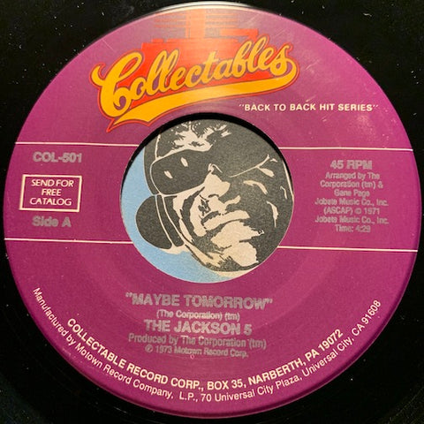 Jackson 5 - Maybe Tomorrow b/w Sugar Daddy - Collectables #501 - Motown - R&B Soul