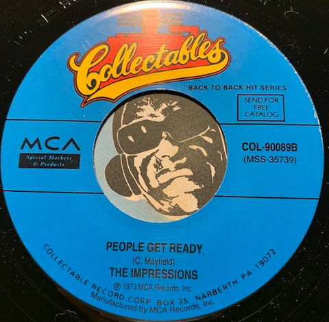 Impressions - People Get Ready b/w Amen - Collectables #90089 - R&B Soul