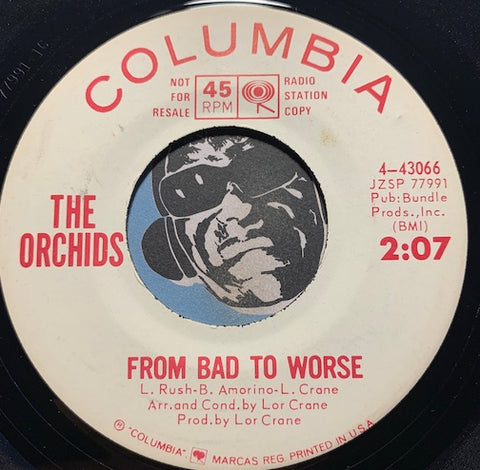 Orchids - From Bad To Worse b/w Tell Me A Story - Columbia #43066 - R&B Soul - Girl Group