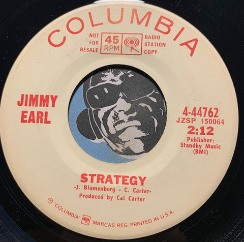 Jimmy Earl - Strategy b/w I'll Never Forget You - Columbia #44762 - R&B Soul